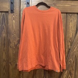 Eddie Bauer T-Shirt Men's Rust TXL Cotton Polyester Rayon Crew Neck